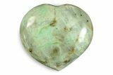 Polished Garnierite Heart - Madagascar #246717-1